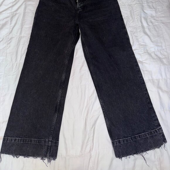 Abercrombie wide leg cop jeans size 27 - Picture 2 of 3